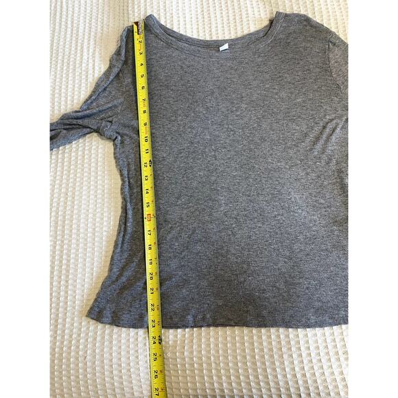 B.P. Nordstrom Dark Heather Grey Classic Cozy Ribbed Long Sleeve Tee Size XL - Picture 5 of 6